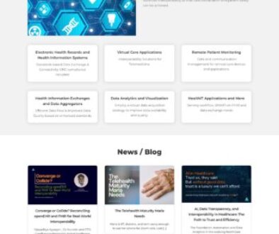Full-page screenshot of the Carefluence website